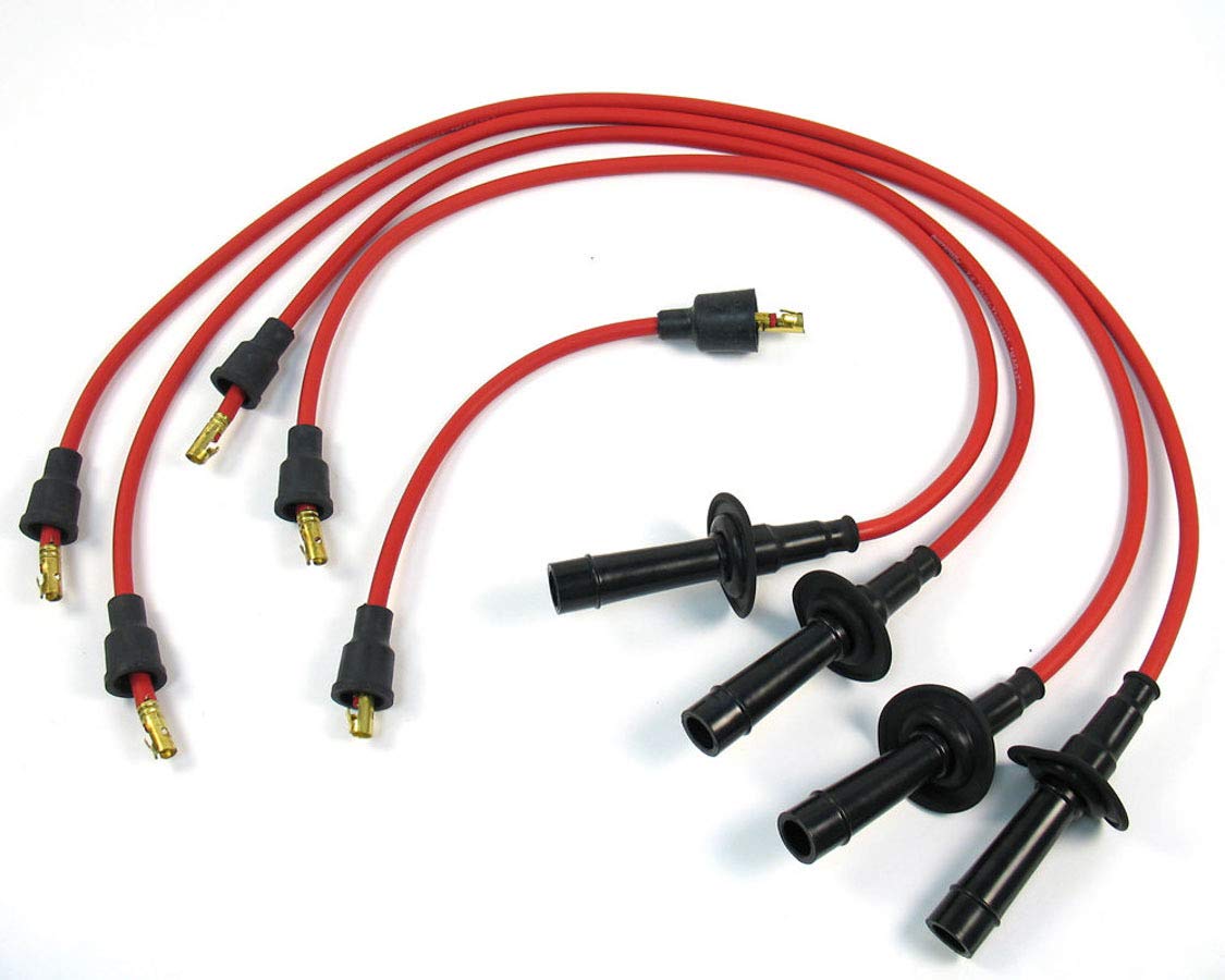 Flame-Thrower Pertronix 704401 Custom Fit 4 Cylinder Spark Plug Wire Red