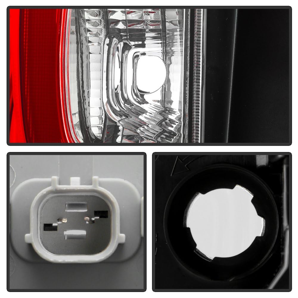 Honda Pilot Spyder (OE) 19-22 (Fit LX EX EX-L Elite SE Touring) Red/Clear Driver Side Tail Light - OE Left