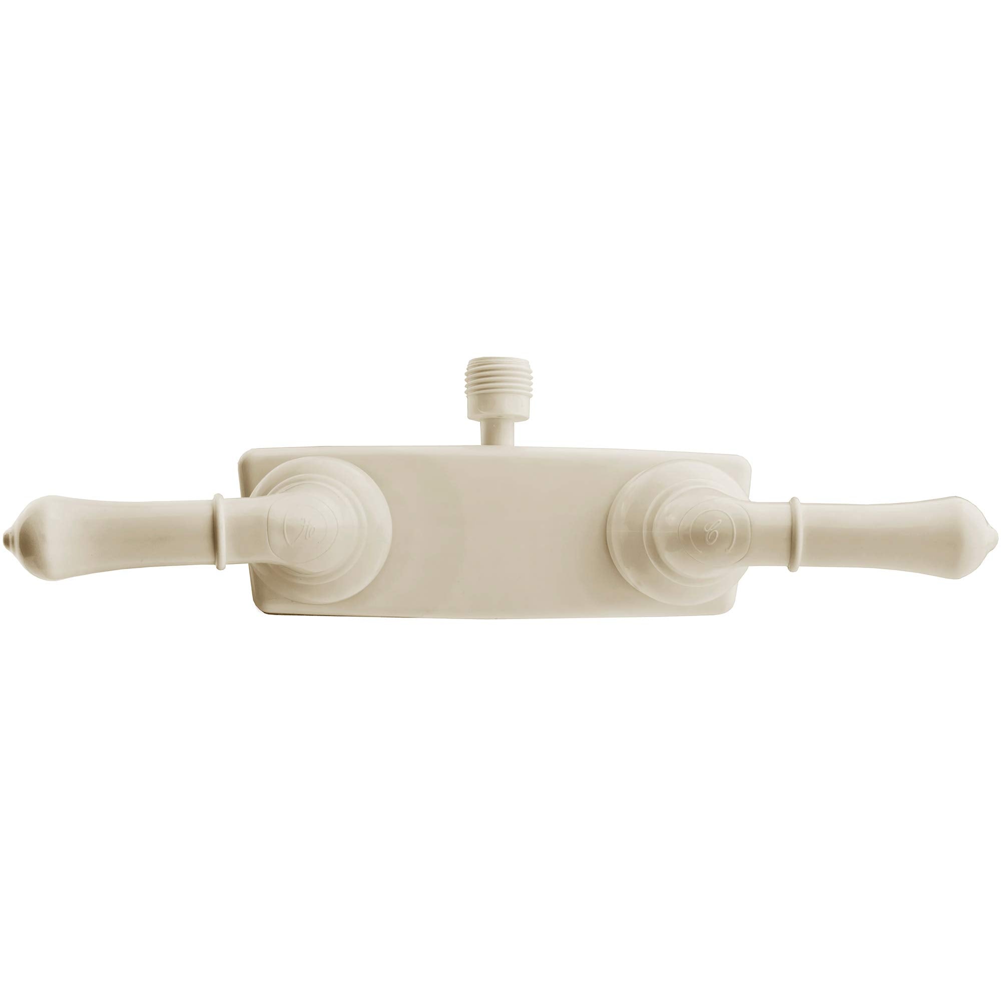 RV/Motorhome Shower Faucet Dura Faucet (DF-SA100C-BQ) Valve Diverter with Easy Turn Handles (Bisque Parchment)
