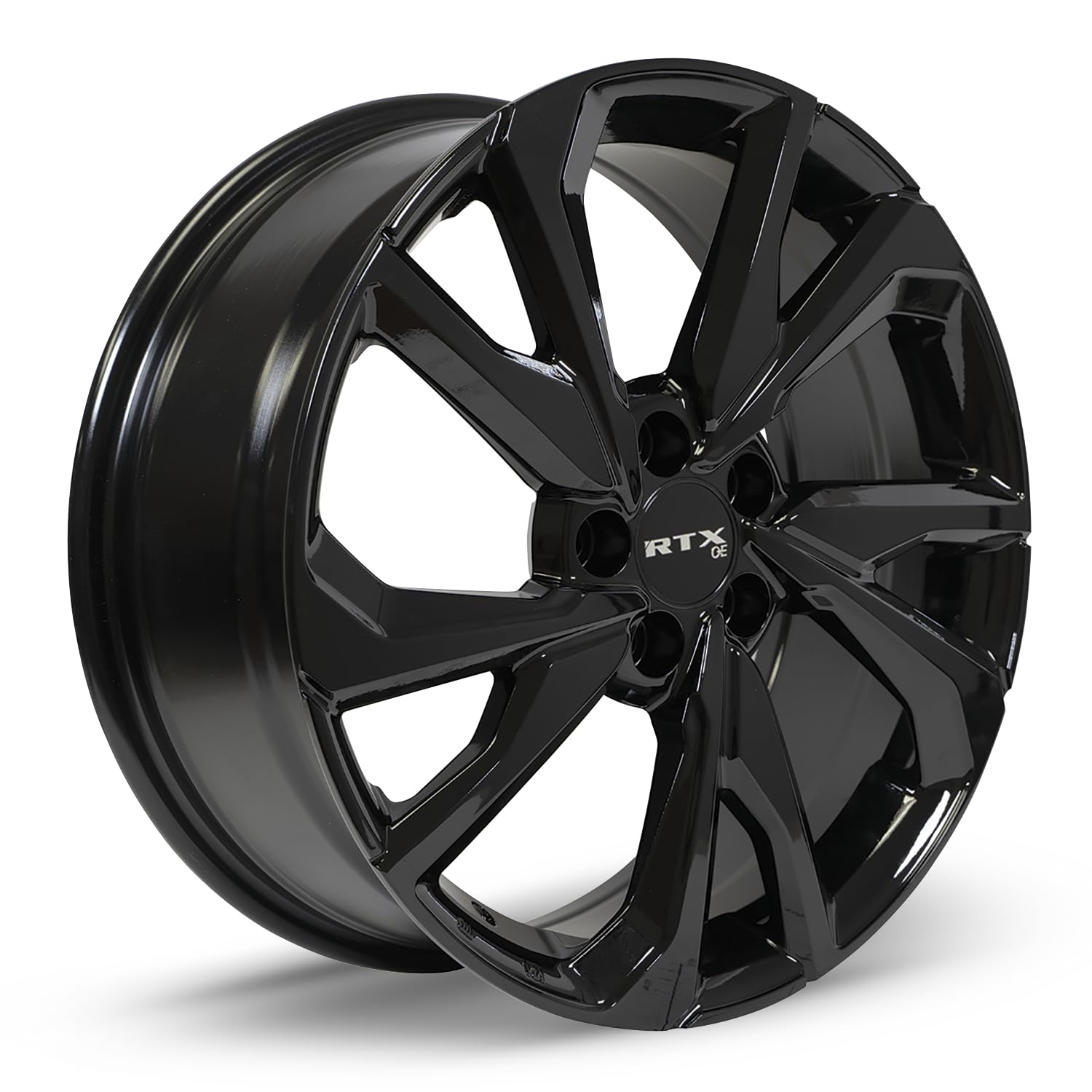 NIKKO RTX Custom Wheel - 18x8, 45 Offset, 5x114.3 Bolt Pattern, 64.1mm Hub - Gloss Black Rim