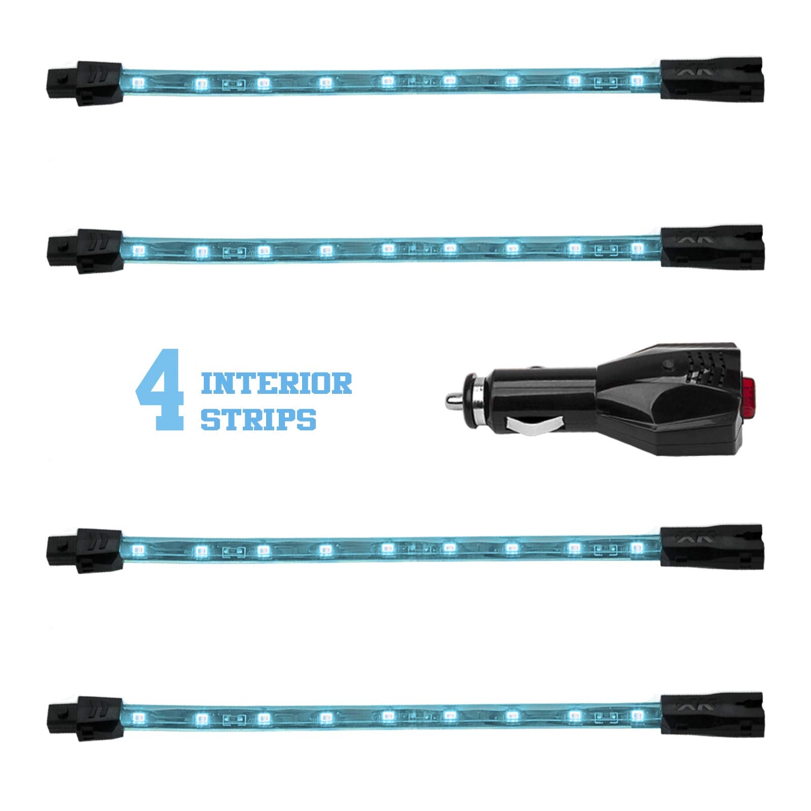 4x8 Strip Light Blue - XKGLOW XK041004 Single Color UnderglowLED Accent Light Car/Truck Kit