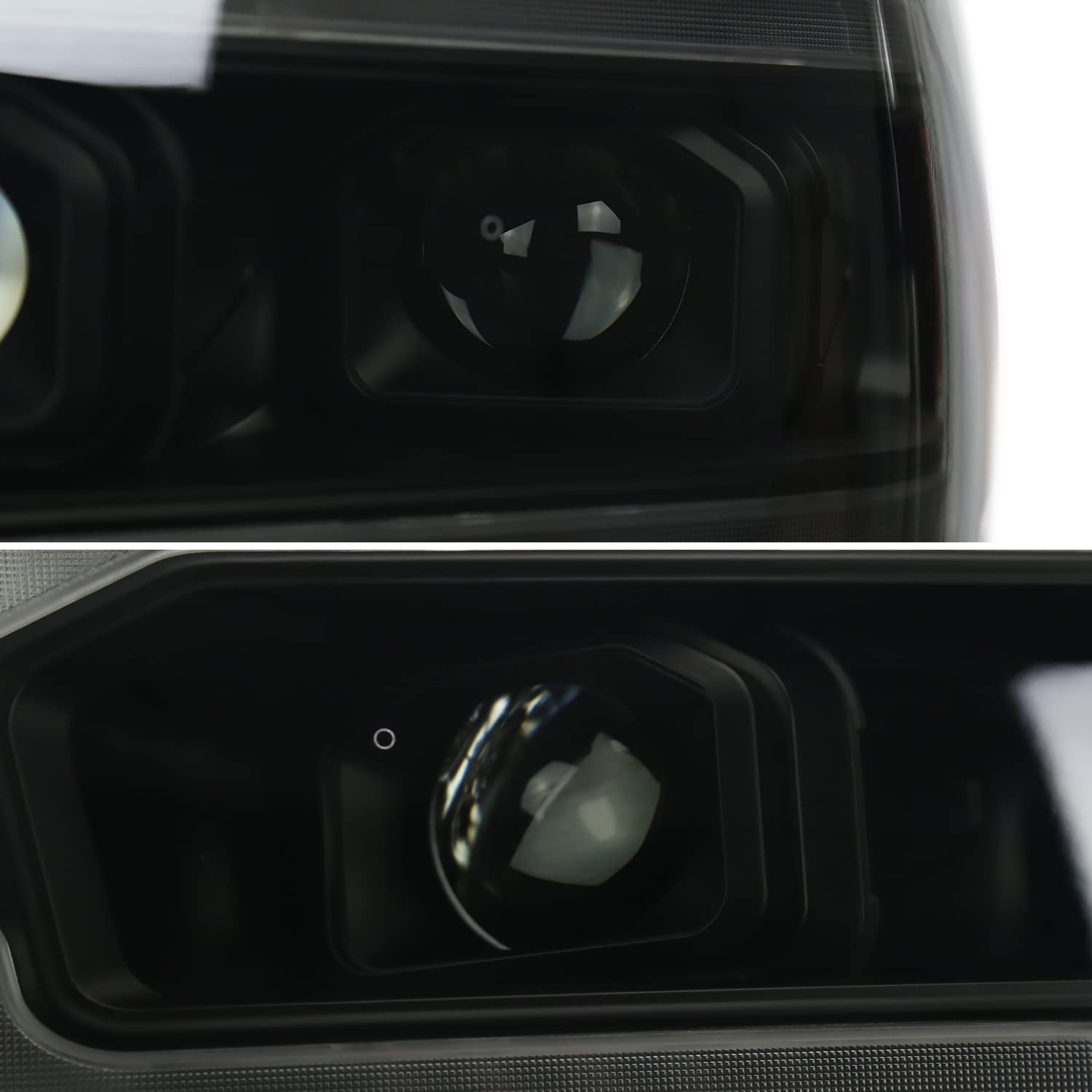 Dual Projector Headlights SPEC-D TUNING Black Smoke w/Sequential LED Turn Signal and Startup Animation Compatible with 2019-2024 Dodge Ram 2500, 3500, 4500, Left + Right Pair Headlamps Assembly
