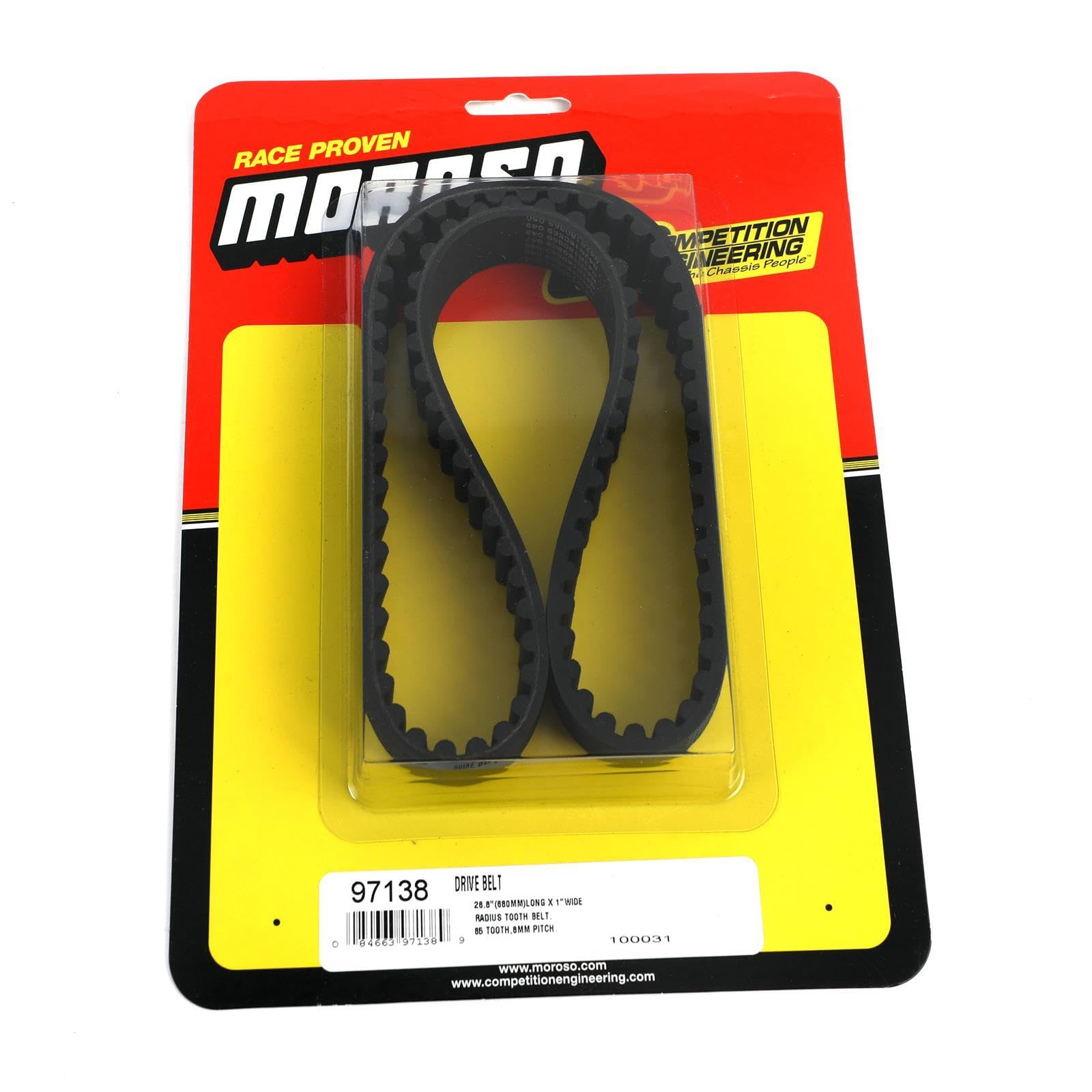 Radius Tooth Moroso Belt, 26.8 in.