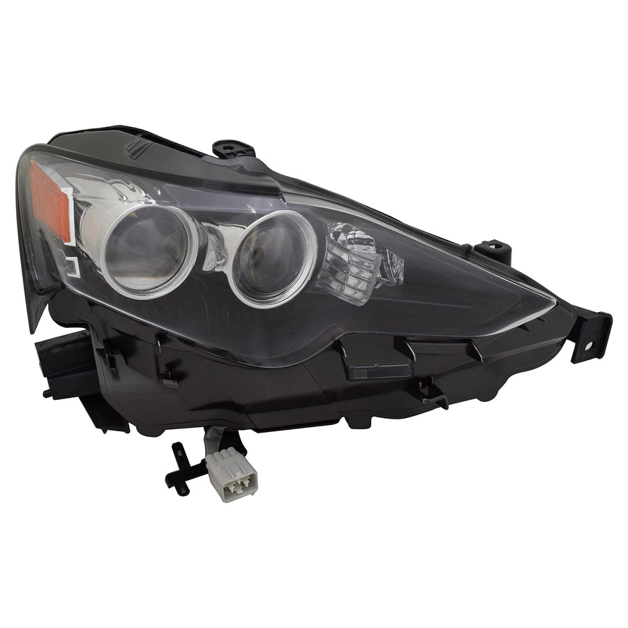 Right TYC Headlight Assembly Compatible with 2014-2016 Lexus IS250