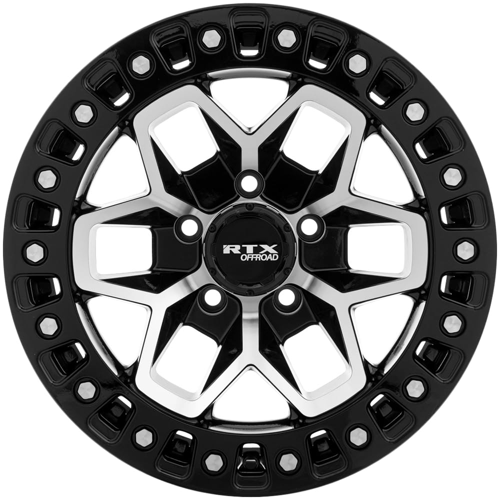 Custom RTX ZION Wheel - 18x9, 0 Offset, 6x135 Bolt Pattern, 87.1mm Hub - Black with Machined Face Rim