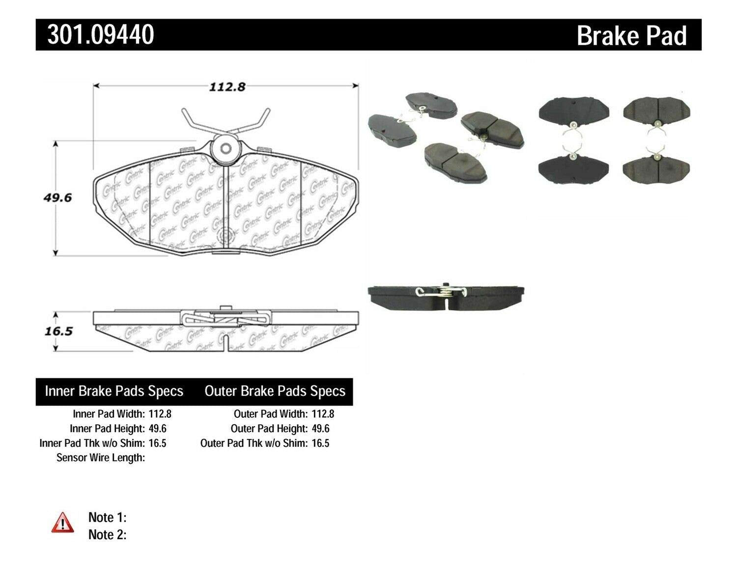 301.09440 Centric Premium Ceramic