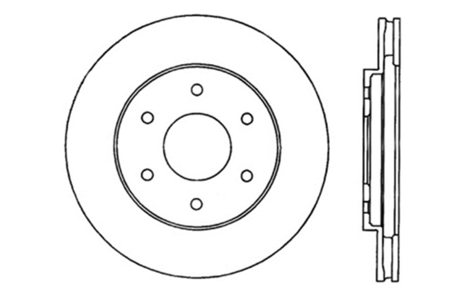 Sport Drilled/Slotted Brake Rotor StopTech 127.42084R (Front Right), 1 Pack
