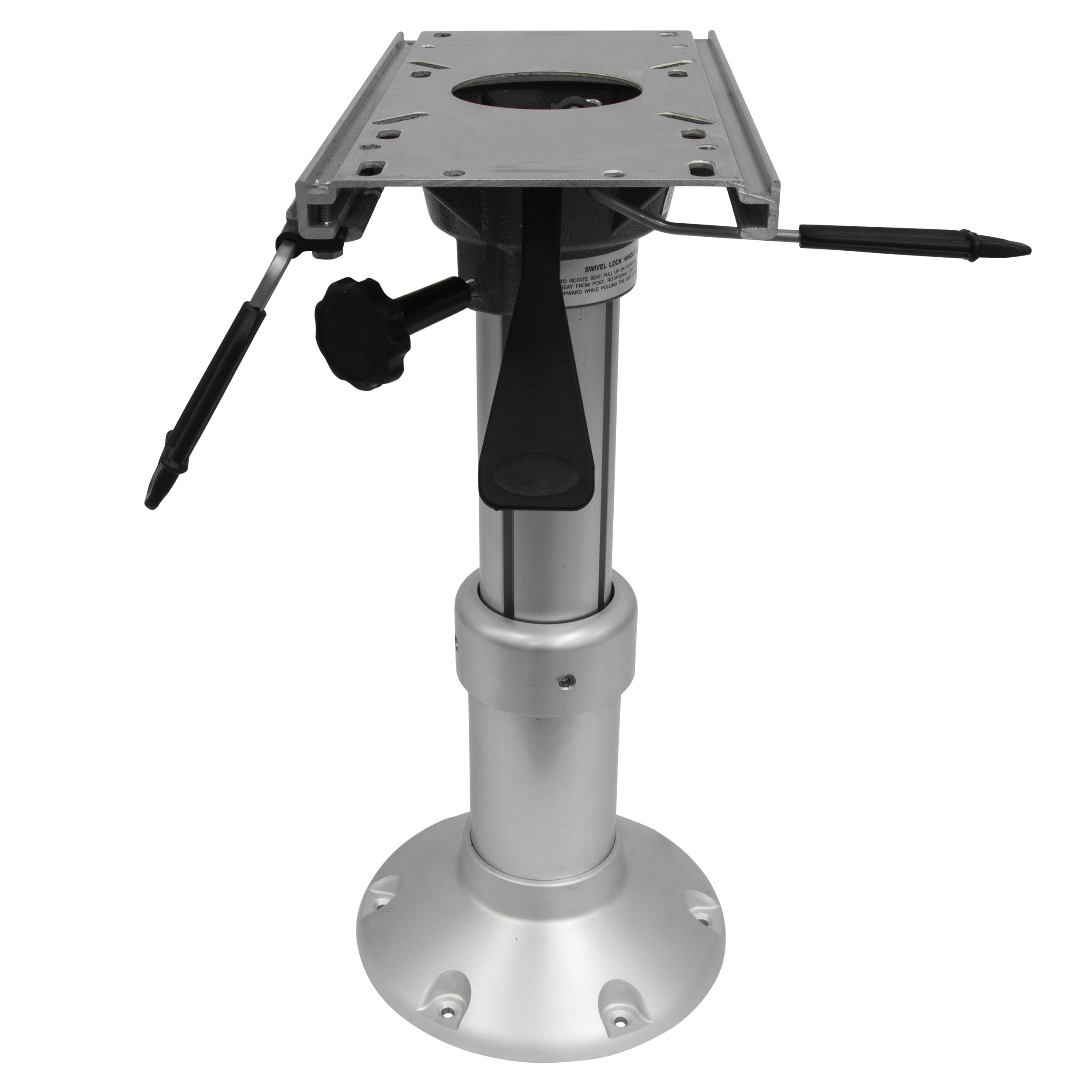 Heavy Duty Wise Mainstay Air Power Pedestal with Slide, Silver