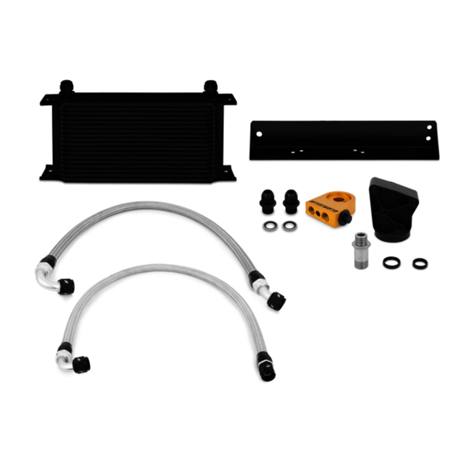 Mishimoto Oil Cooler Kit MMOC-GEN6-10TBK Thermostatic Fits Hyundai Genesis Coupe 3.8T 2010-2015 Black