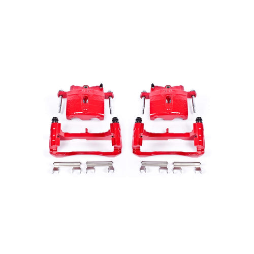 Power Stop S4728 High-Temp Red Powder Coated Front OR Rear Pair of Calipers For Escalade Avalanche Express Silverado Suburban Tahoe Savana Sierra Yukon H2 [Application Specific]