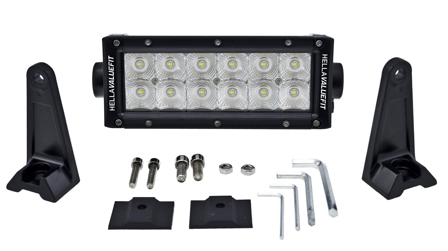 ValueFit Hella Sport Series Light Bar (12LED/8" - Flood beam), Multi