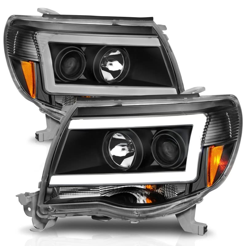 05-09 Tacoma ANZO (111517) Projector Light Bar Style Headlights w/C Light Bar