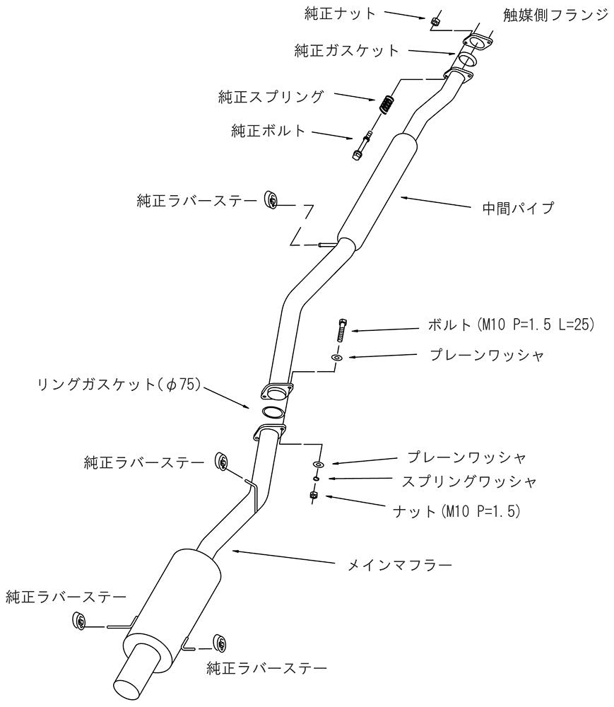 HKS Muffler Subaru Impreza GDA, GDB/Impreza Wagon GGA sairentohaipawa 31019 – AF023
