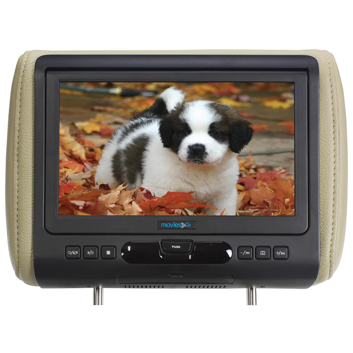 Single Audiovox 9 Headrest w. DVD AVXMTGHR9HD