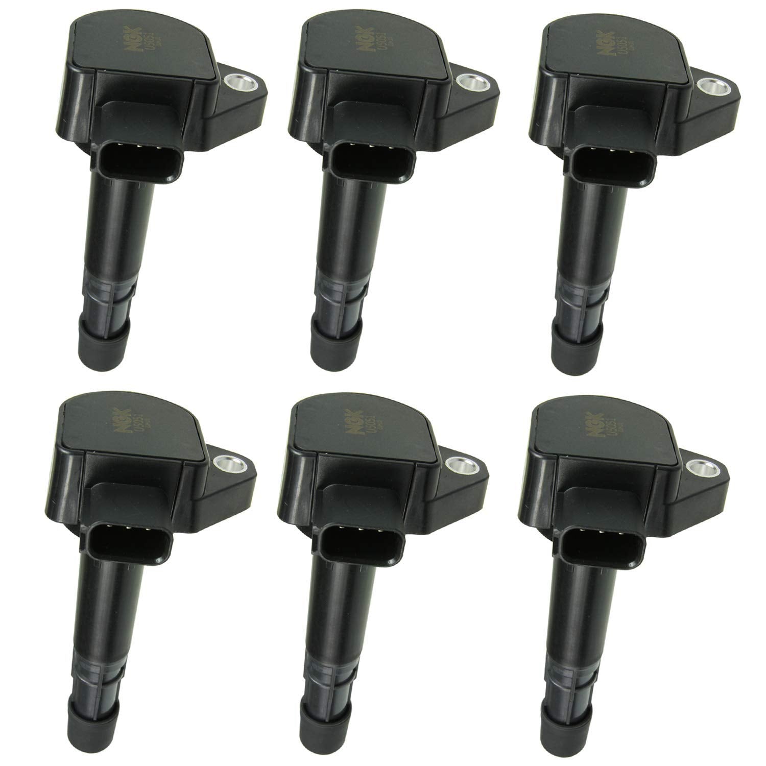 Coil-On-Plug Ignition Coil NGK U5051-6 (49176), Pack of 6