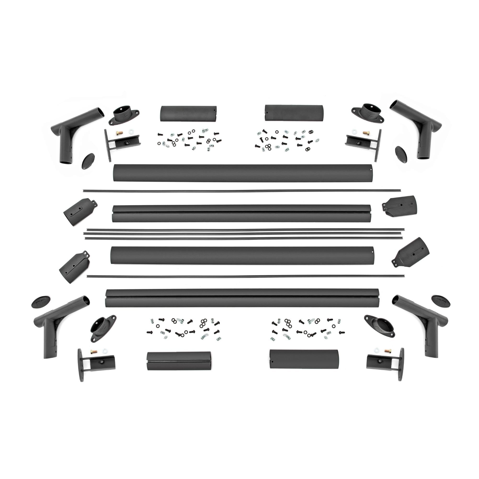 Half-Height Bed Rack Rough Country for Chevy Silverado 1500 (2019–2026 & Refresh) - Modular Aluminum Truck Rack for Bikes, Tools, Camping & Recovery Gear