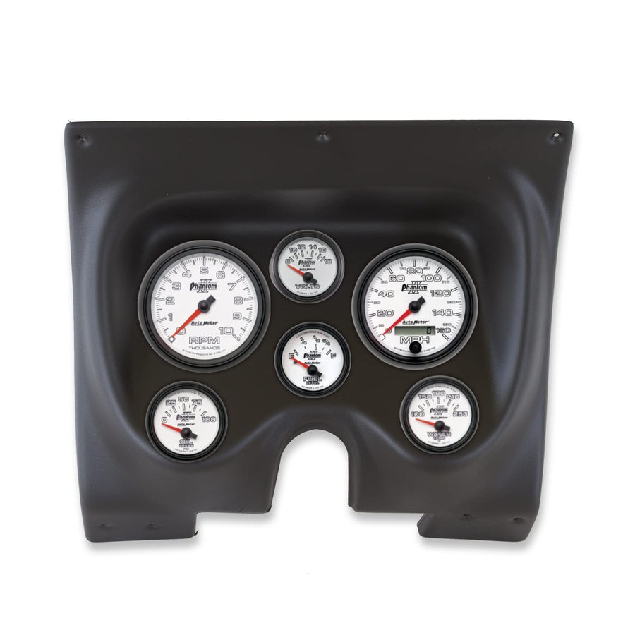 AutoMeter Dash Kit Direct Fit, Camaro/Firebird 67-68, Tach/Mph/Fuel/Oilp/Wtmp/Volt, Phantom Ii (2130-10)