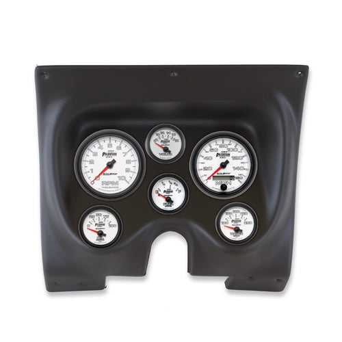 AutoMeter Dash Kit Direct Fit, Camaro/Firebird 67-68, Tach/Mph/Fuel/Oilp/Wtmp/Volt, Phantom Ii (2130-10)