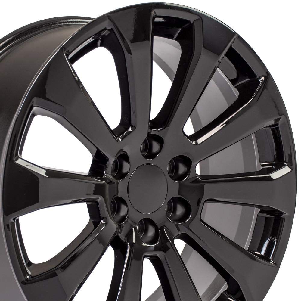 22 Inch OE Wheels CV95 Rim Fits Suburban 1500 High Country Style 6x139.7 22x9 Gloss Black - Hollander 5922 (1)