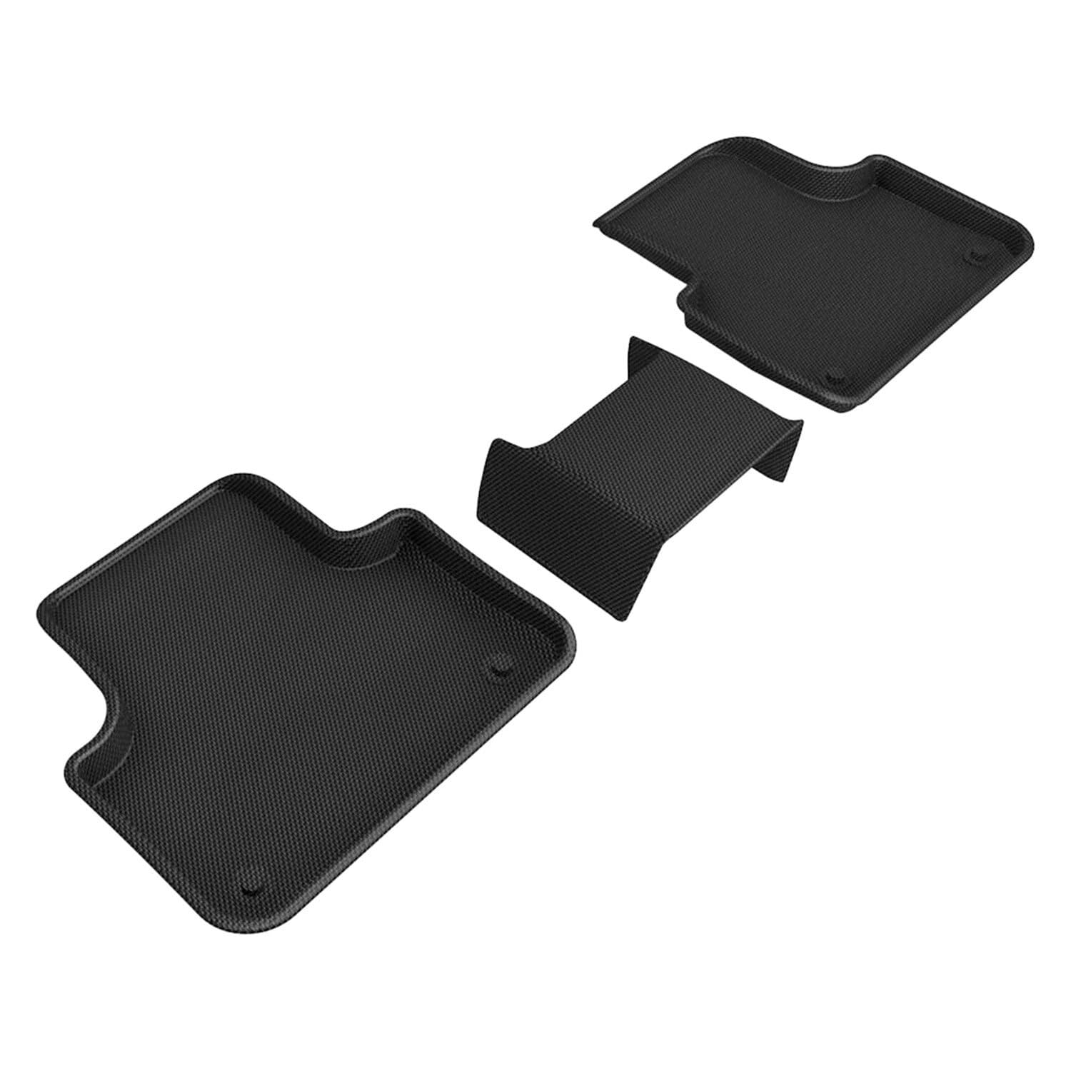 Kagu 3D MAXpider Custom Fit Floor Mat (Black) Compatible with Lamborghini Urus 2019-2025 - Second Row