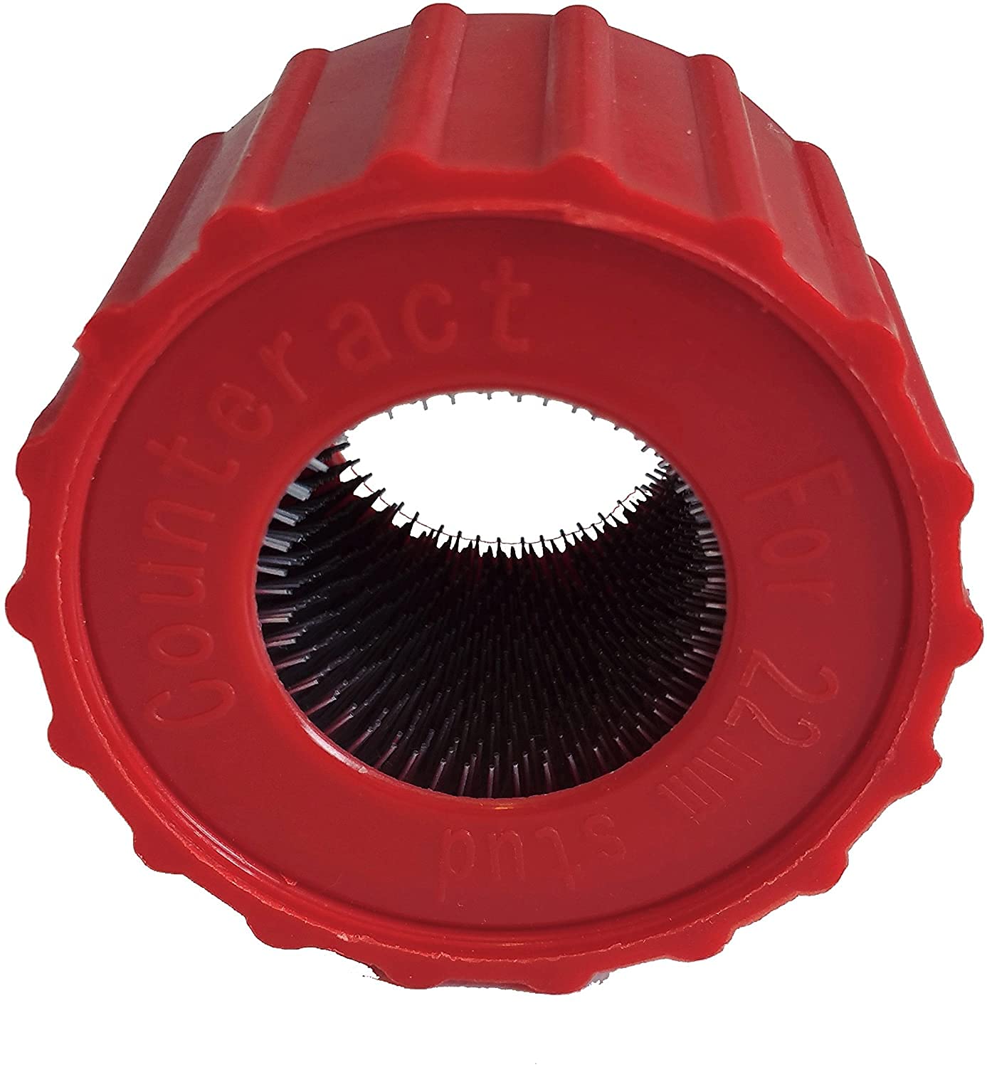 Wheel and Hub Stud Cleaning Tool Counteract SBCT22, Cleans Surface Rust, Corrosion, Debris on Commercial Trucks and Bus, Fits Inserts SBR18, SSBR20, SBR22, Includes 22mm