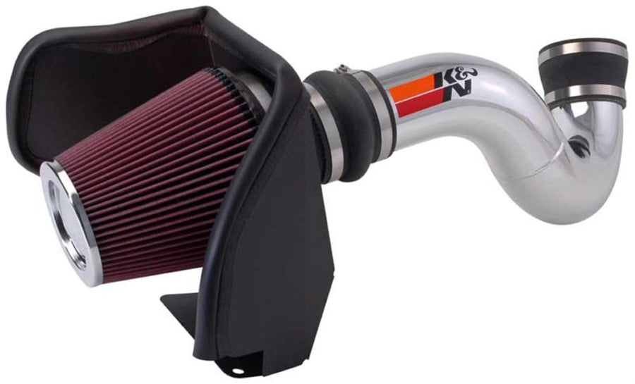 Cold Air Intake System K&N: High-Flow Air Filter, Increase Performance & Towing: Compatible with 2005-2007 Chevy/GMC/Cadillac: Silverado, Suburban, Tahoe, Sierra, Yukon, Escalade, Avalanche, 77-3050KP