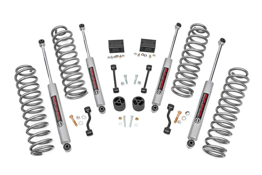 Rough Country 2.5" Lift Kit for Jeep Wrangler JL Unlimited w/ N3 Shocks (2018-2023) 4-Door (Non-Rubicon Models) - Fits up to 35" Tires