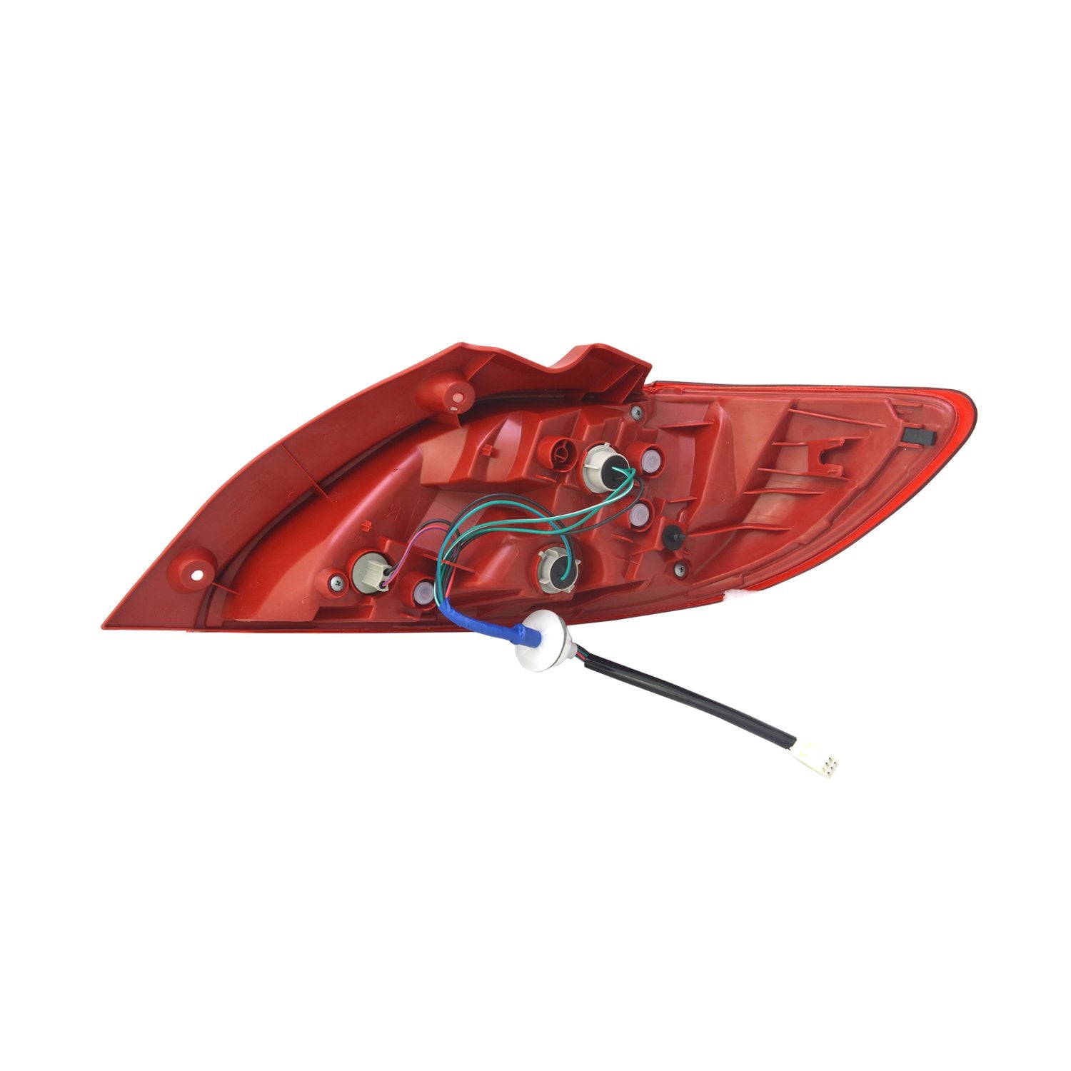 Left TYC Tail Light Assembly Compatible with 2011-2014 Mazda Mazda2