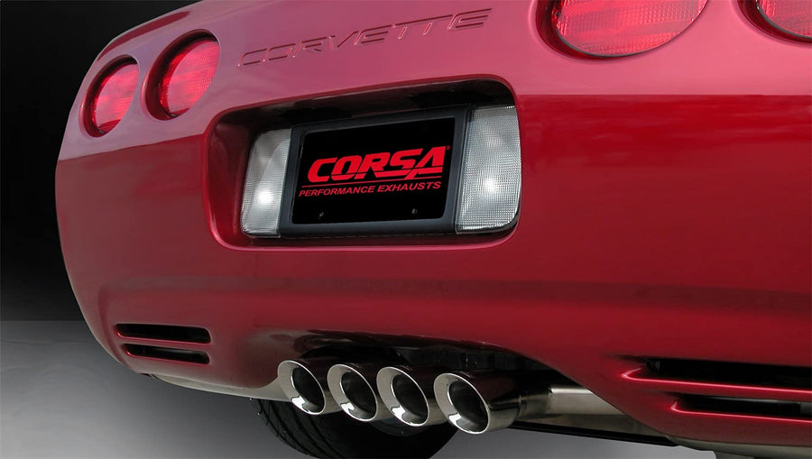 Cat-Back 2.5 IN Tigershark 3.5 IN Tips (14139CB) Sport Sound Level | 1997-2004 Corvette C5 Polished