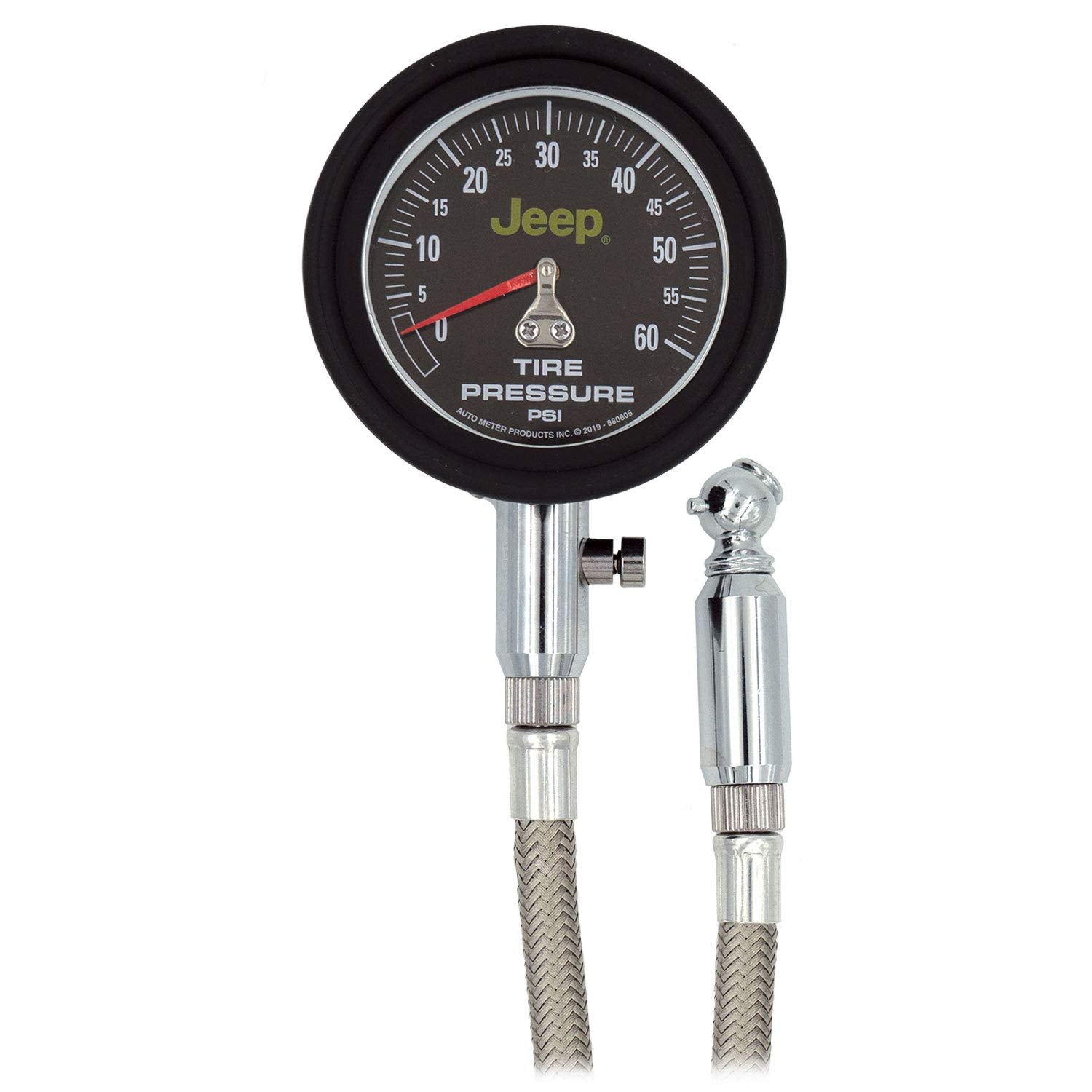 Jeep Auto Meter 880805 Tire Pressure Gauge Tool 0-60 PSI