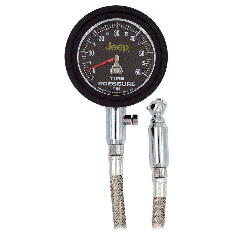 Jeep Auto Meter 880805 Tire Pressure Gauge Tool 0-60 PSI