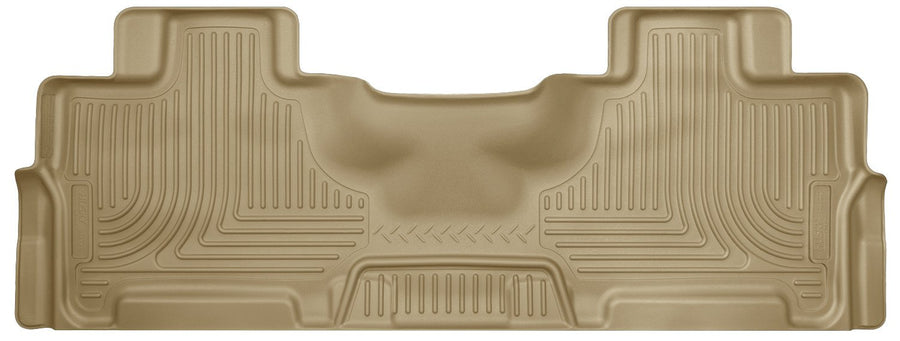 Weatherbeater Husky Liners Floor Mats | Fits 2007-2017 Ford Expedition; Lincoln Navigator | 2nd Row, 1-pc Tan - 14363