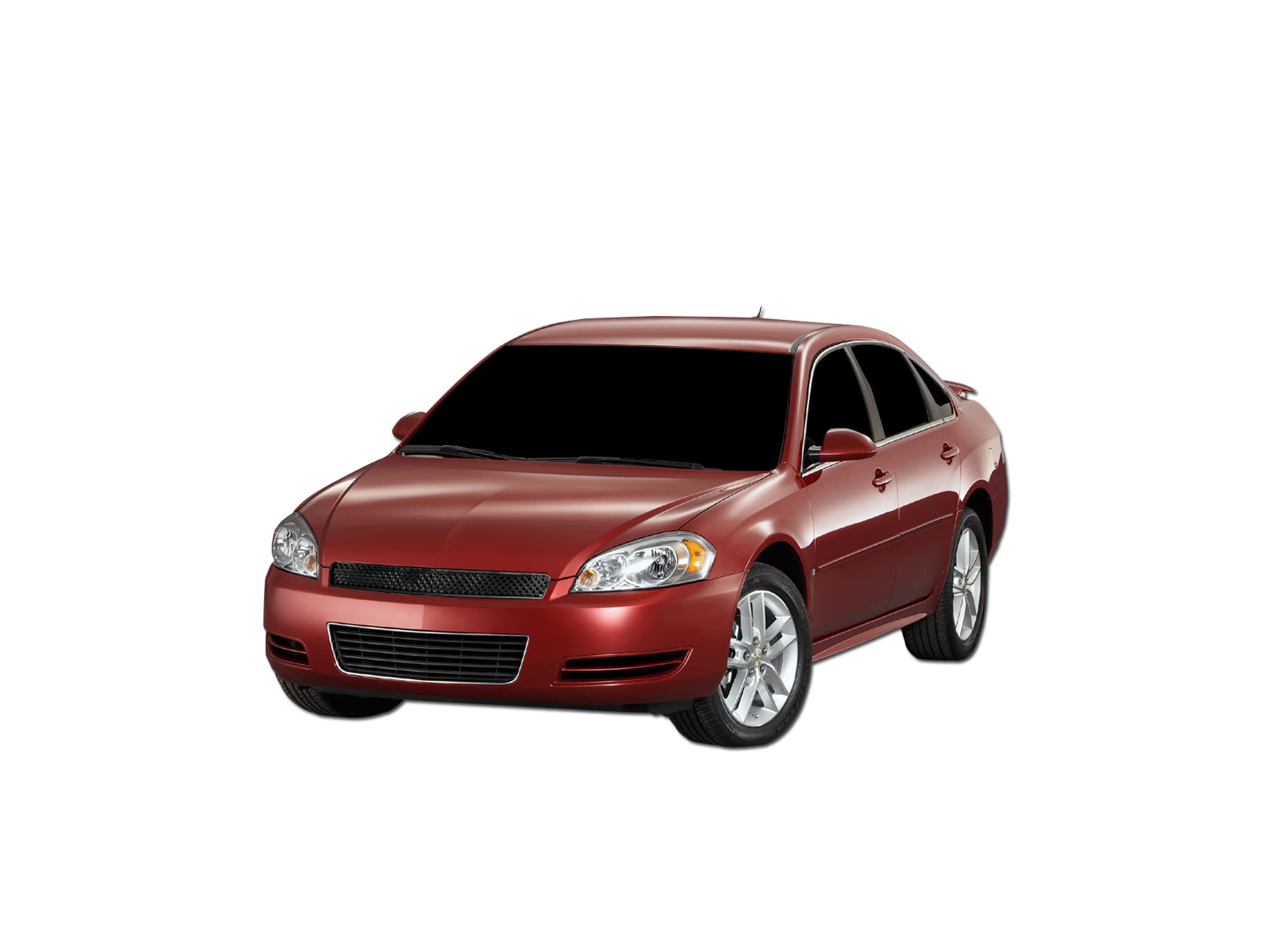7147102 Armordillo USA Mesh Front Hood Grille - Gloss Black Fits 2006-2013 Chevy Impala