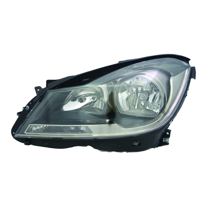 Left TYC Headlight Assembly Compatible with 2012-2015 Mercedes Benz C-Class