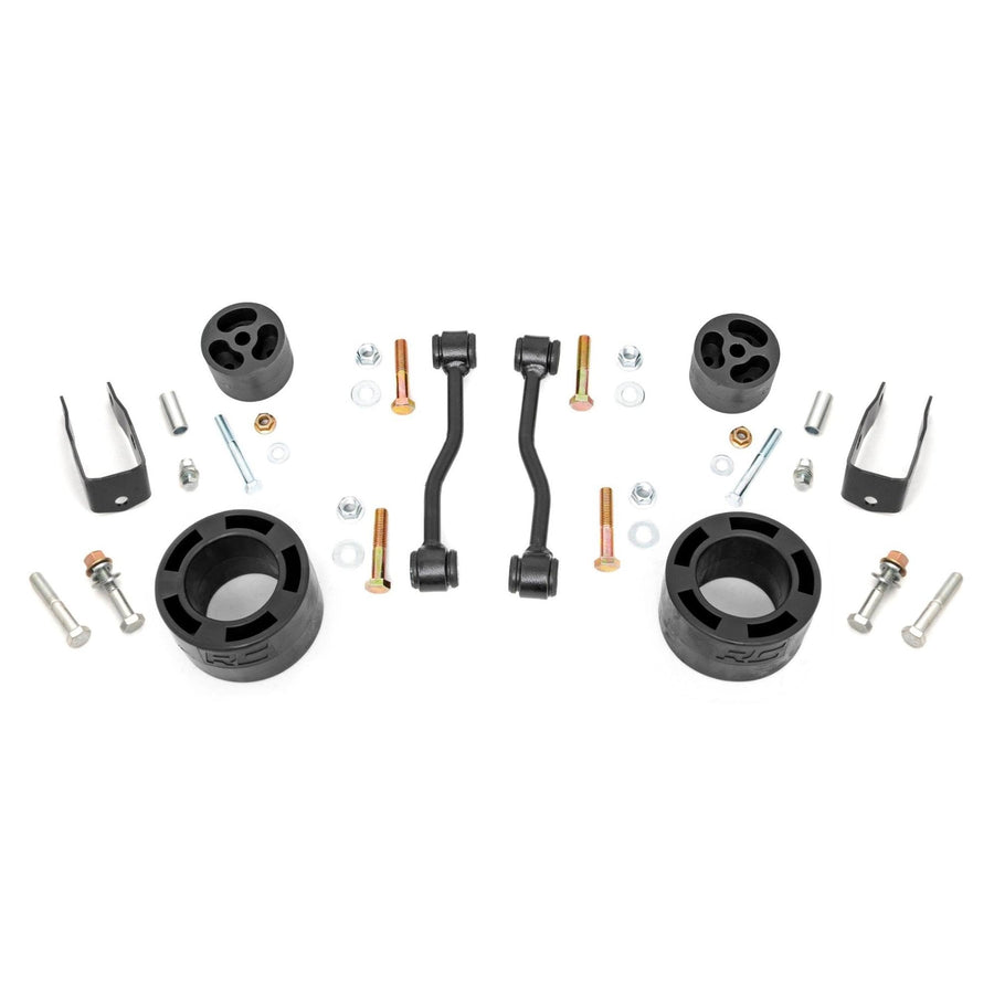2.5 Inch Rough Country Leveling Kit for Jeep Gladiator JT (2024-2025) - No Shocks, Fits Up to 35" Tires, Easy Bolt-on Install