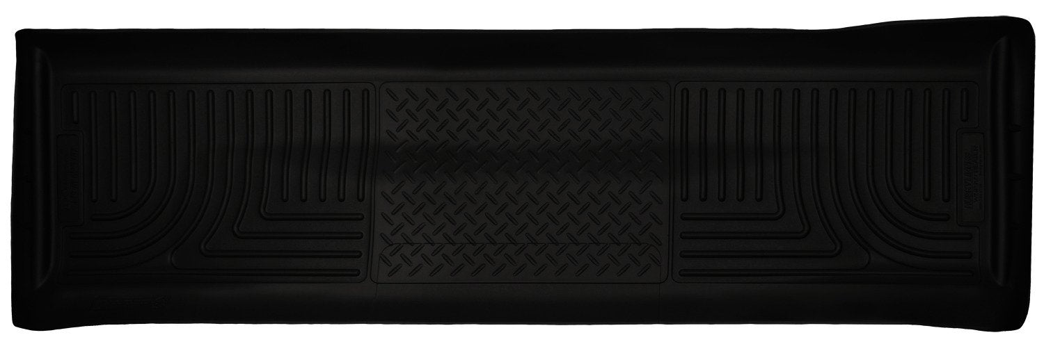 Weatherbeater Husky Liners Floor Mats | Fits 2011-2016 Ford F-250/F-350 Crew CAB ONLY | 2nd Row, 1-pc Black - 19701
