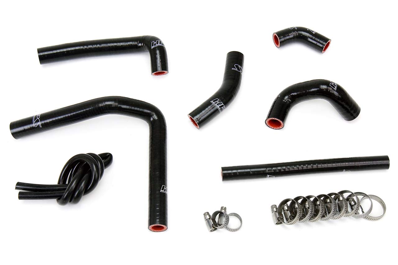 Black HPS 57-1233-BLK Silicone Radiator Coolant Hose Kit