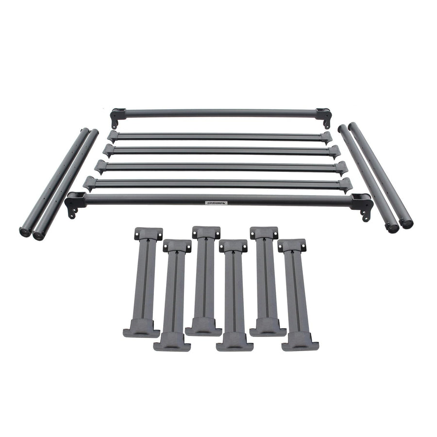 Go Rhino Overland Xtreme Rack - Full-Size Trucks XRS Rack - Full-Size Trucks | Steel and Aluminum, Textured Black | 5952000T-01 | Fits 2015 - 2024 Full-Size Trucks (See Description)