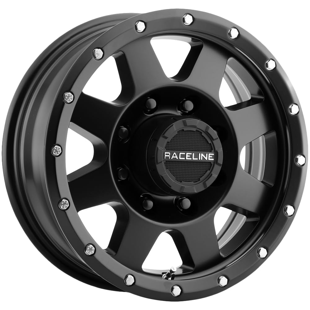 Raceline 935B Wheels DEFENDER Satin Black Wheel (16 x 6. inches /8 x 165 mm, 0 mm Offset)