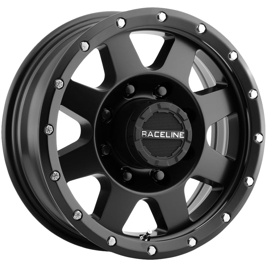Raceline 935B Wheels DEFENDER Satin Black Wheel (16 x 6. inches /8 x 165 mm, 0 mm Offset)