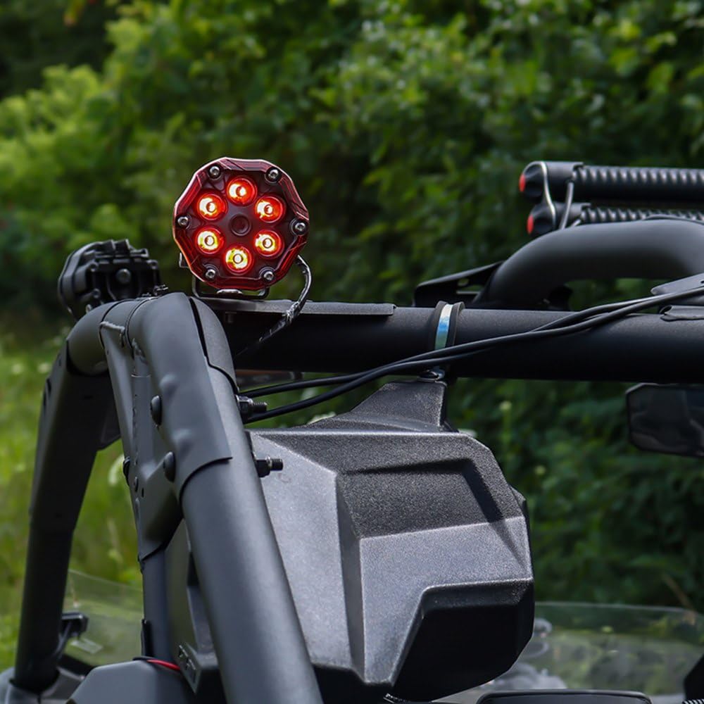 Round LED Warning Light J.W. SPEAKER, Model Trail 6 Flash