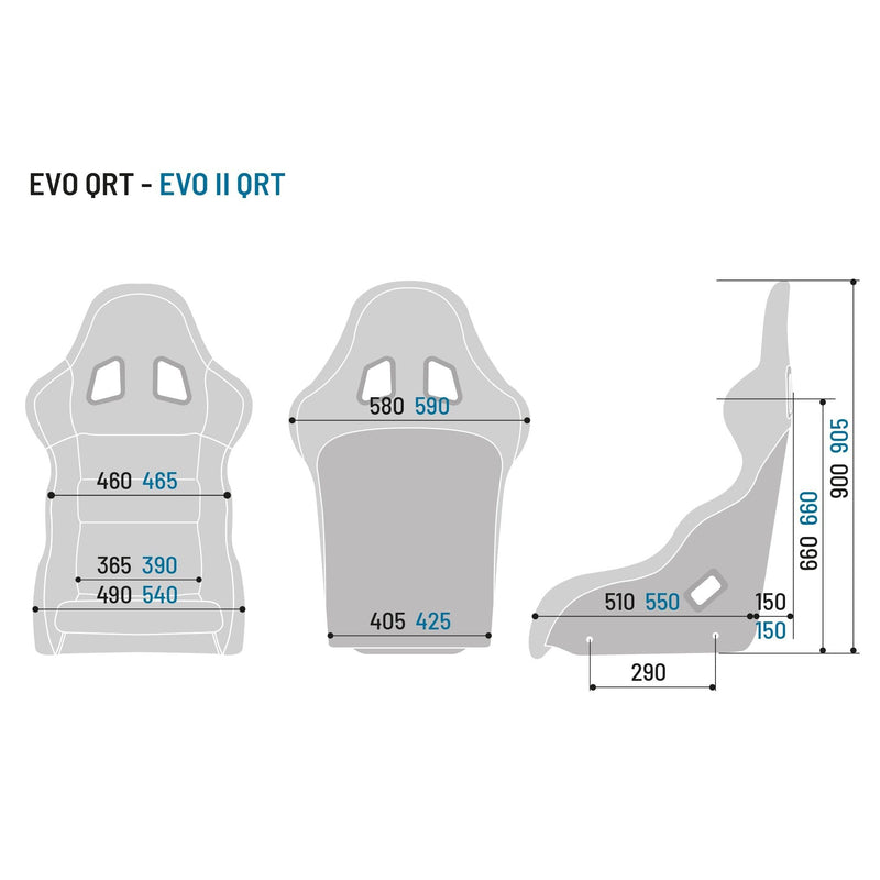 BLACK SPARCO EVO QRT SEAT