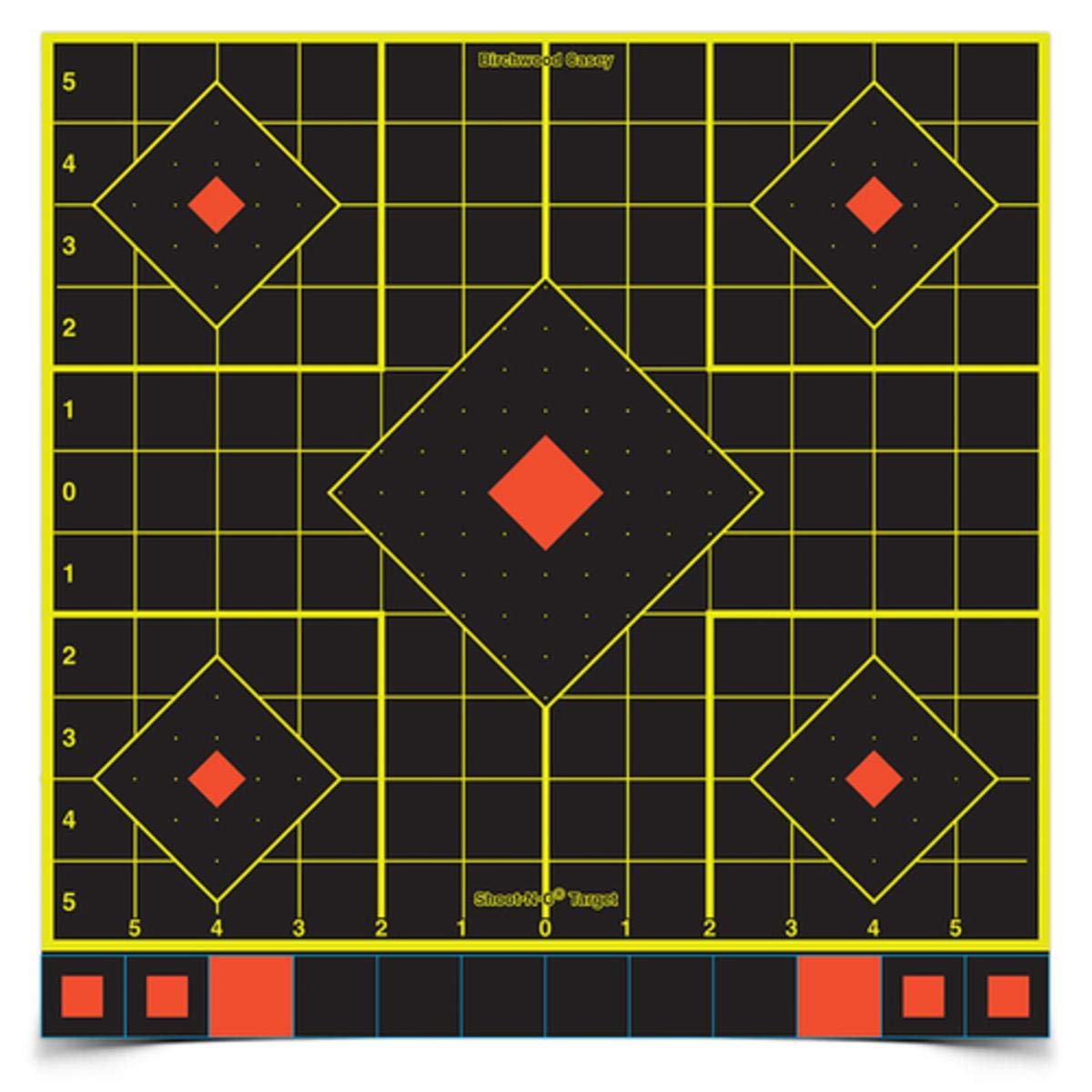 BIRCHWOOD CASEY 12" Shoot-N-C Reactive Target - Highly Visible Instant Feedback Self-Adhesive Shooting Target Stickers with Repair Pasters - 12 Targets, 144 Pasters