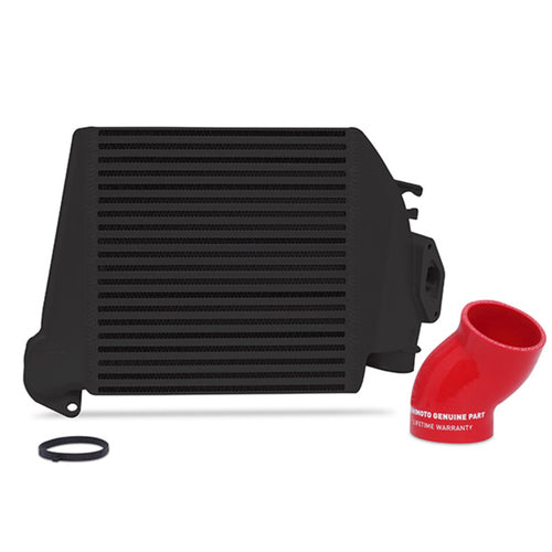 Mishimoto Top-Mount Intercooler MMTMIC-WRX-08BKRD Fits Subaru WRX 2008-2014 Black Cooler, Red Hose