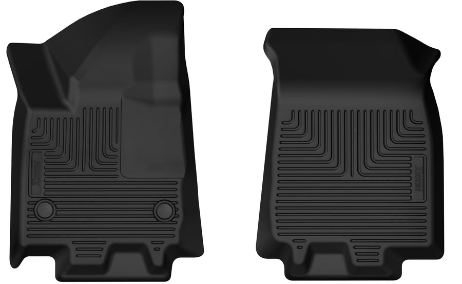 Weatherbeater Husky Liners Floor Mats | Fits 2024-2025 Chevrolet Equinox EV | Front Row - Black, 2-pc | 18891