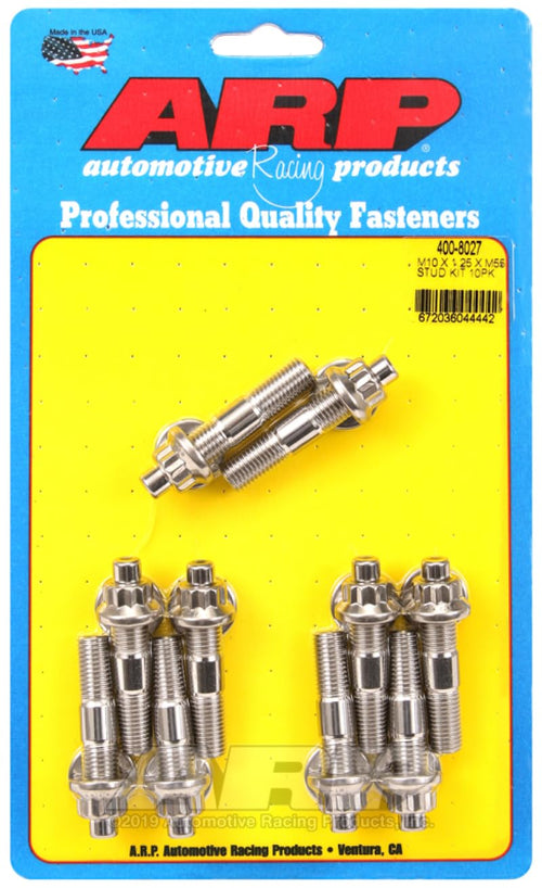 ARP 400-8027 Broached Kit Stud (M10 X 1.25 X 55mm broached Stud 10pcs)