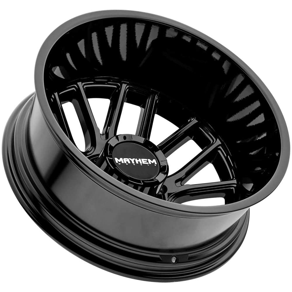 Cogent Mayhem 8107D Dually Rear Gloss Black Wheel (20 x 8.25 inches /8 x 200 mm, -192 mm Offset)