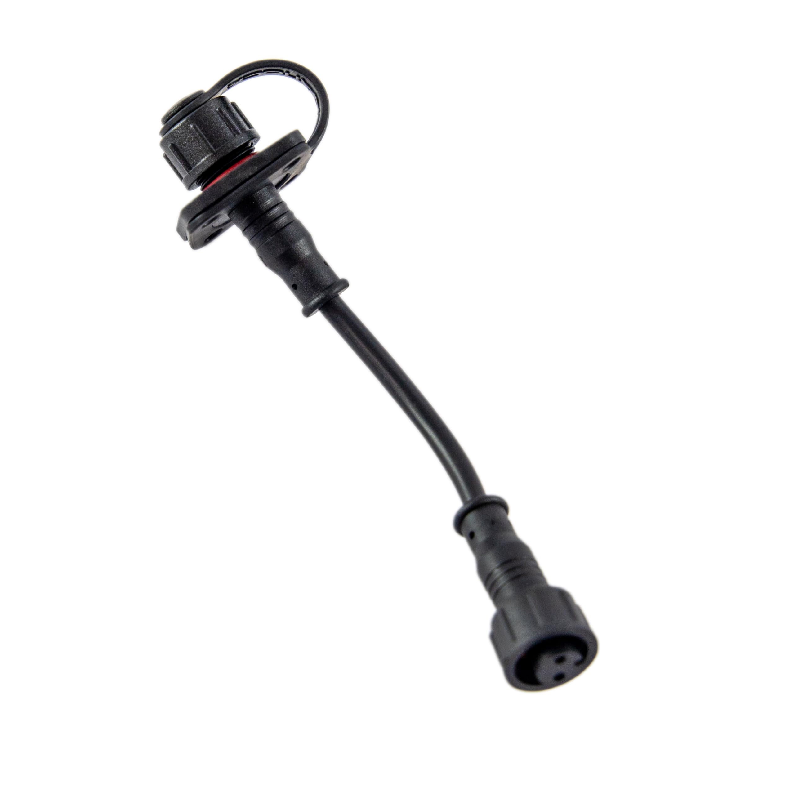 Through Hull Panel Connector YakAttack | Compatible Nocqua Lithium Batteries | 5/8" Hole | Quick Connect Port for BlackPak Pro, DryPod & Kayak Battery Boxes