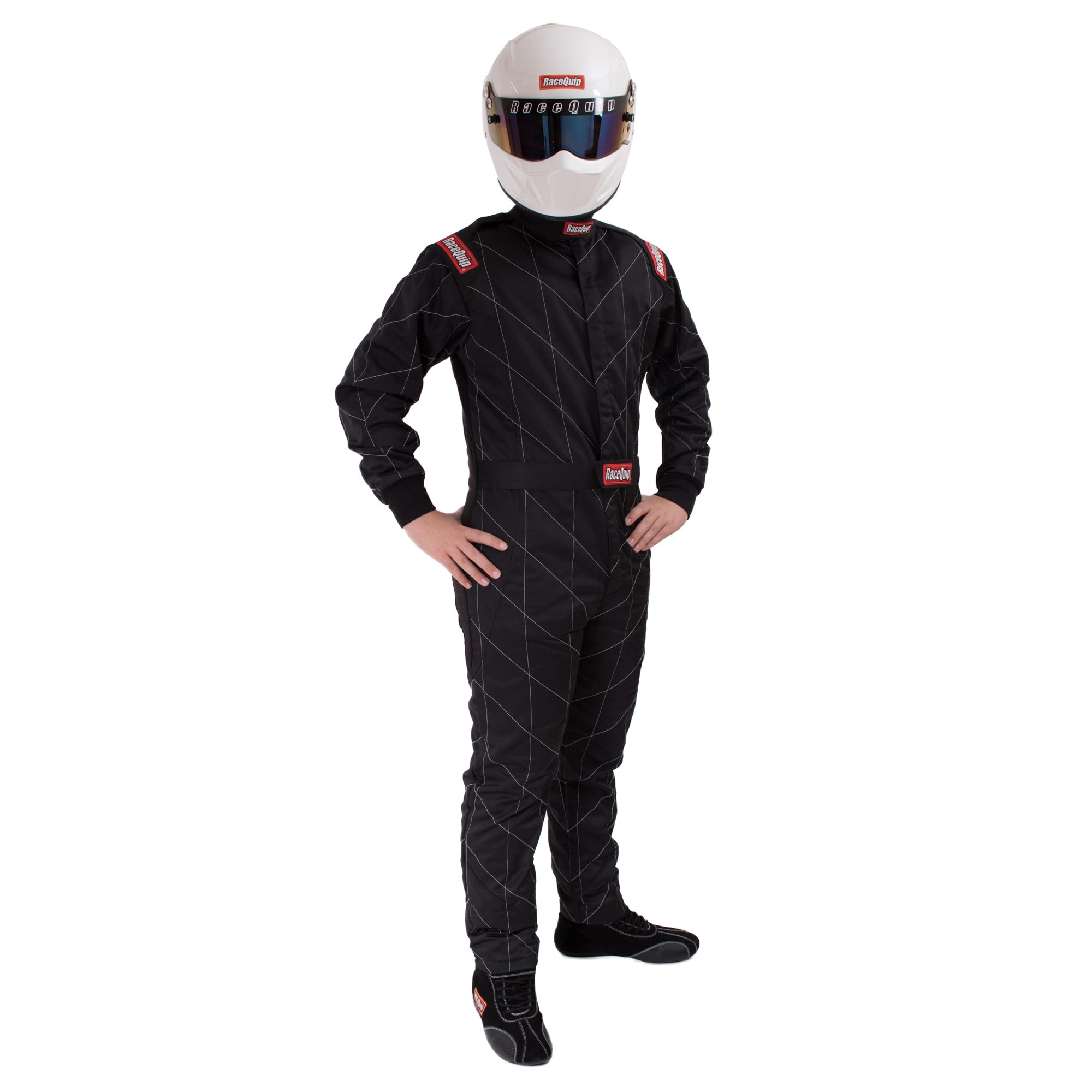 Chevron-5 RaceQuip® Driving Suit SFI 3.2A/5 Double Layer Black 3XL