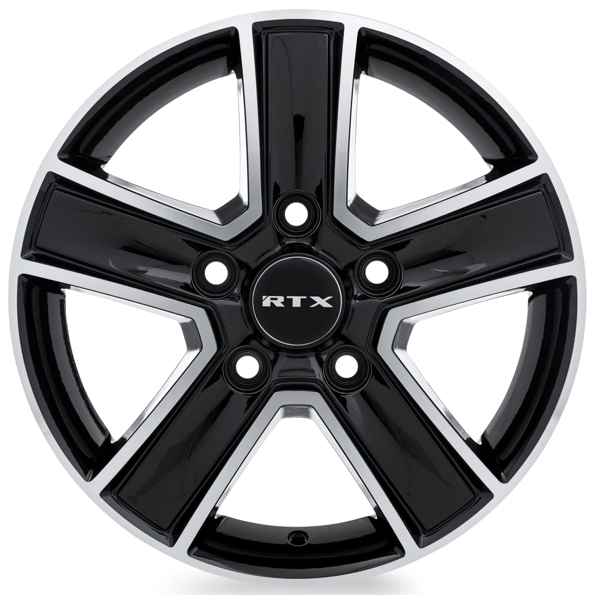 507430, RTX® Transit, Gloss Black Machined, 16x6.5 5x130 ET60 CB78.1